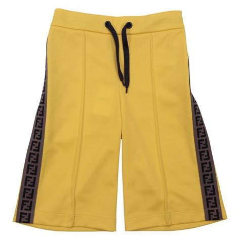 yellow fendi shorts|fendi pants and shorts.